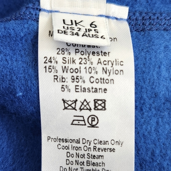 Ostwald Helgason Authentic Design Sweatshirt Dress Silk Wool Blend NWT Orig $400 - Picture 6 of 8